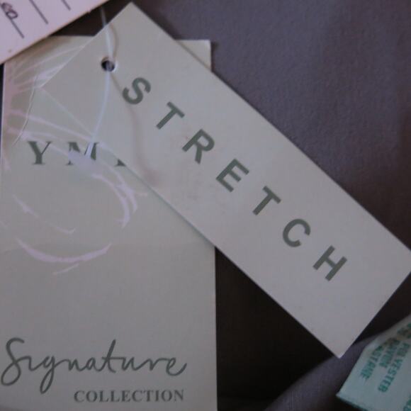 VINTAGE 1980/90 *NWT* YMLA Maxi Skirt Size 38 Waist Women Gray Preppy Secretary - Picture 5 of 6